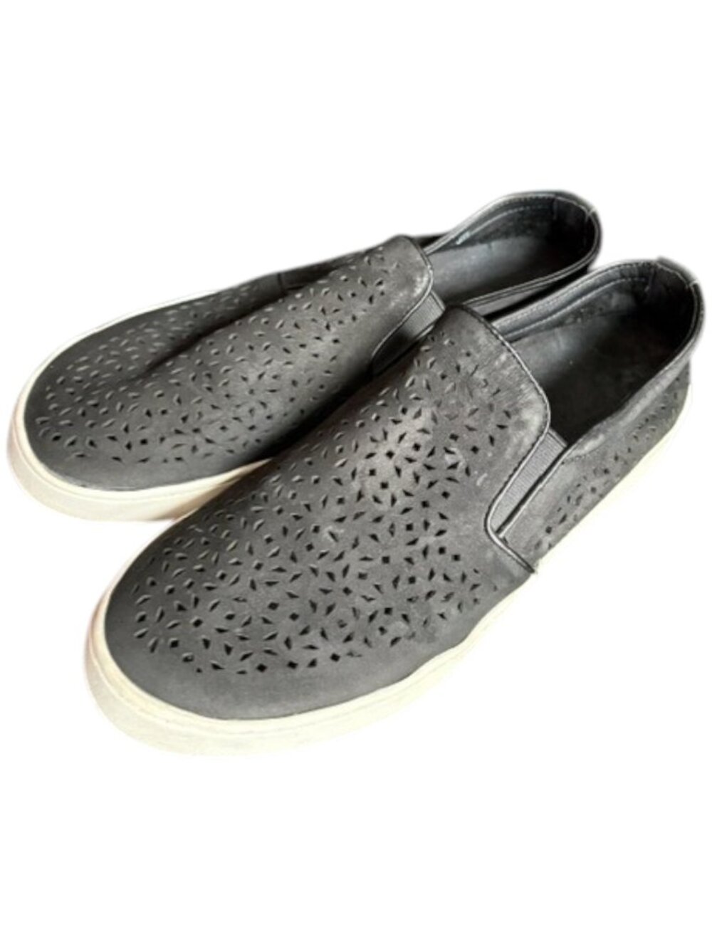 Vionic 356 Midi Perf Laser Cut Slip On Comfort Sneaker - Black - 9